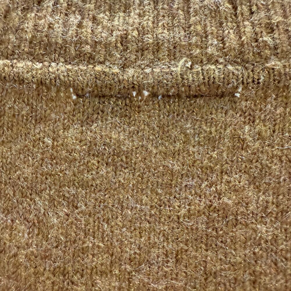 GAP Womens Forever Cozy V-Neck Sweater Rich Camel Sparkle XL NEW - Picture 8 of 8